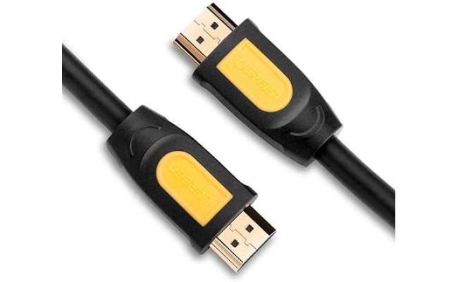 UGREEN HDMI ROUND CABLE 2M - YELLOW/BLACK